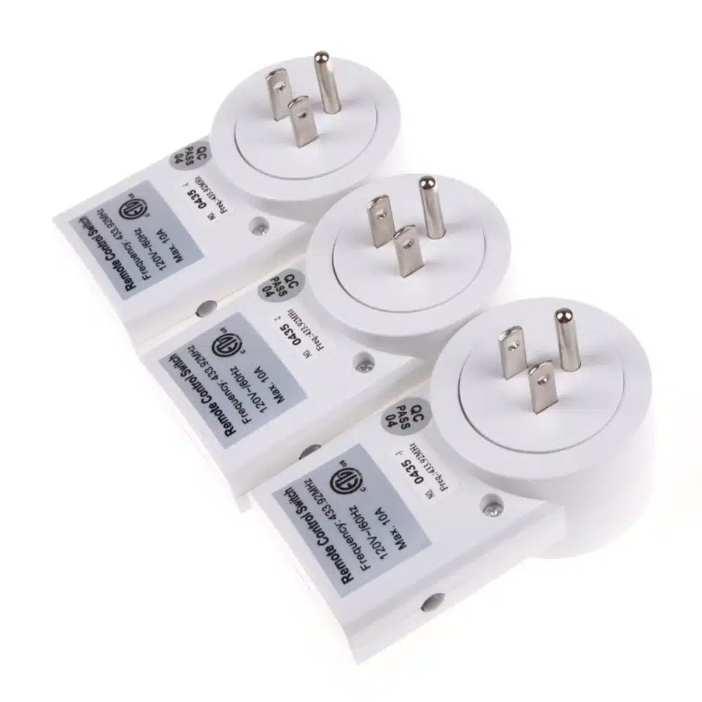 High Quality EU/US 3 Pack Wireless Remote Control Power Outlet Light Switch Plug Socket Smart Home Remote Switcher Outlet Socket 25