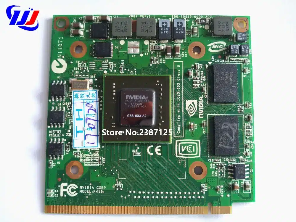 For nVidi a GeForce 8400M GS MXM IDDR2 128MB Graphics Video Card for Acer Aspire 5920G 5520 5520G 4520 7520G 7520 7720 G Laptop 2