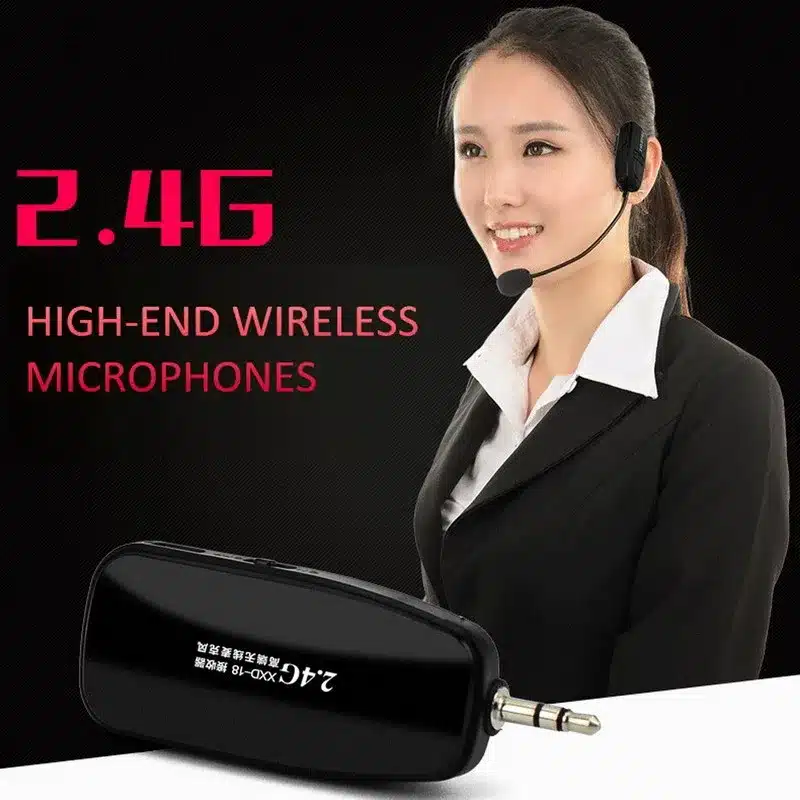 2.4G Wireless Microphone Speech Headset Megaphone Radio Mic For Loudspeaker Teaching Meeting Guide Mic With 6.5mm Adapter L3EF 7