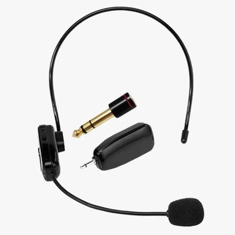2.4G Wireless Microphone Speech Headset Megaphone Radio Mic For Loudspeaker Teaching Meeting Guide Mic With 6.5mm Adapter L3EF 17