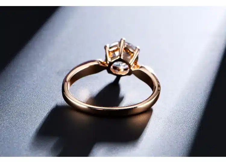 1.75ct AAA Zircon Engagement Rings for women Rose gold color Wedding rings female anel Austrian Crystals Jewelry top quality 20