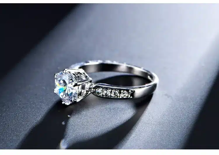 1.75ct AAA Zircon Engagement Rings for women Rose gold color Wedding rings female anel Austrian Crystals Jewelry top quality 21