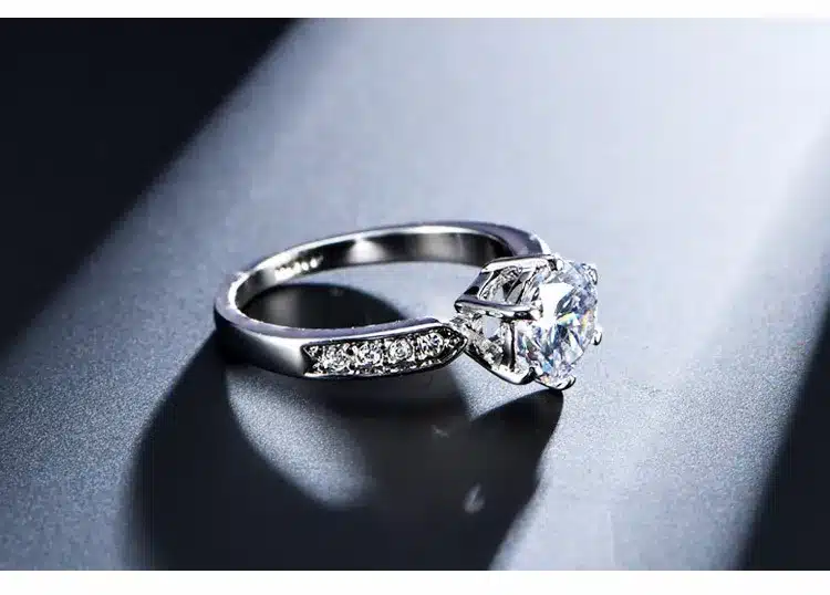 1.75ct AAA Zircon Engagement Rings for women Rose gold color Wedding rings female anel Austrian Crystals Jewelry top quality 22
