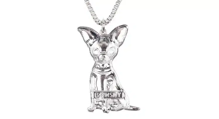 Bonsny Maxi Statement Metal Alloy Chihuahuas Dog Choker Necklace Chain Collar Pendant Fashion New Enamel Jewelry For Women 22