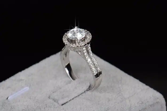 Hot sale Fashion Luxury Women Engagement Jewelry 925 sterling Silver 5A ZC Crystal Zircon Female Wedding Finger Flower Rings 21