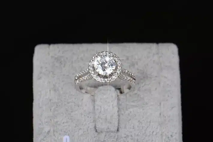 Hot sale Fashion Luxury Women Engagement Jewelry 925 sterling Silver 5A ZC Crystal Zircon Female Wedding Finger Flower Rings 22