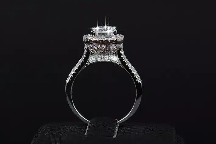 Hot sale Fashion Luxury Women Engagement Jewelry 925 sterling Silver 5A ZC Crystal Zircon Female Wedding Finger Flower Rings 24