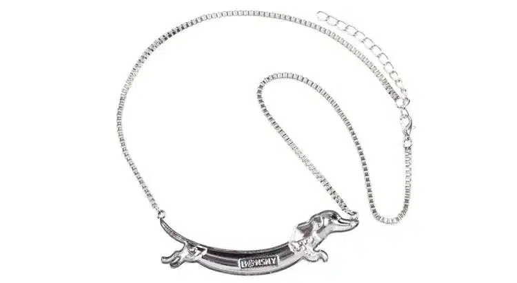 Bonsny Statement Metal Alloy Enamel Animal Pets Dachshund Dog Choker Necklace Chain Collar Pendant Fashion New Jewelry For Women 23
