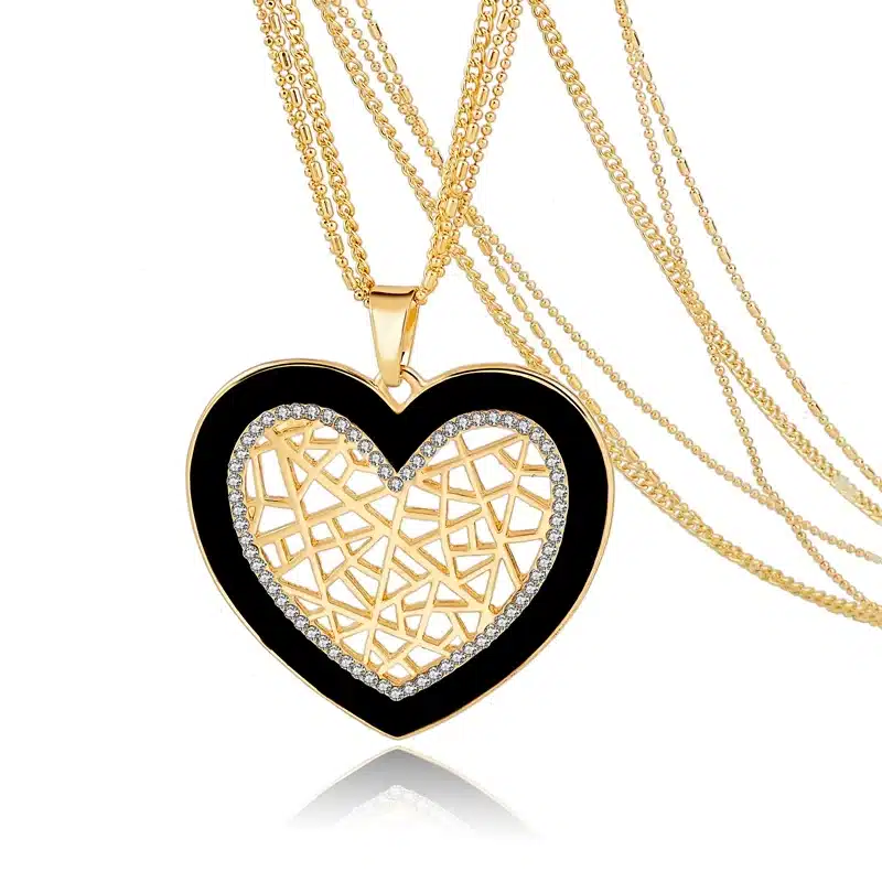 LongWay Tree Of Life Gold Color Long Necklace for Women Vintage Crystal Multilayer Pendant Necklace Female Jewelry Sne160124 20