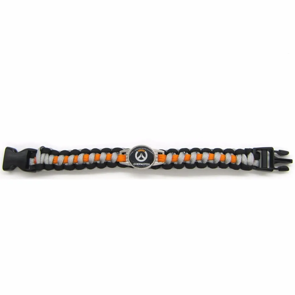 2017 New Arrival OW Paracord Bracelets Hot Game Rope Chain Fashion Handmade Jewelry for Women Men fans High Quality 15