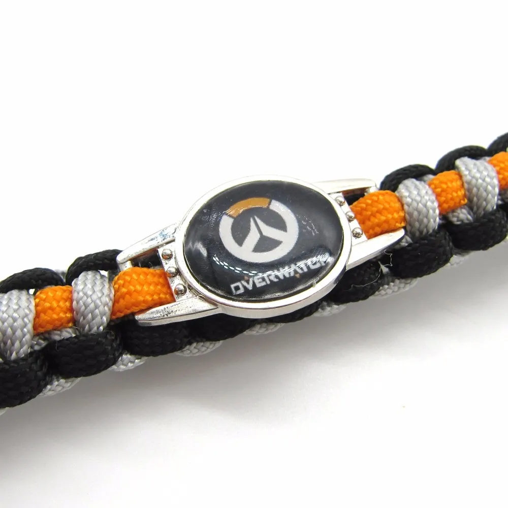 2017 New Arrival OW Paracord Bracelets Hot Game Rope Chain Fashion Handmade Jewelry for Women Men fans High Quality 16