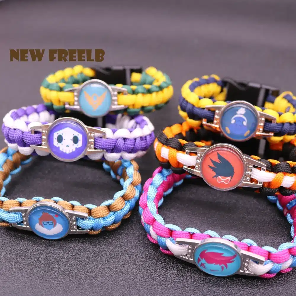 2017 New Arrival OW Paracord Bracelets Hot Game Rope Chain Fashion Handmade Jewelry for Women Men fans High Quality 20