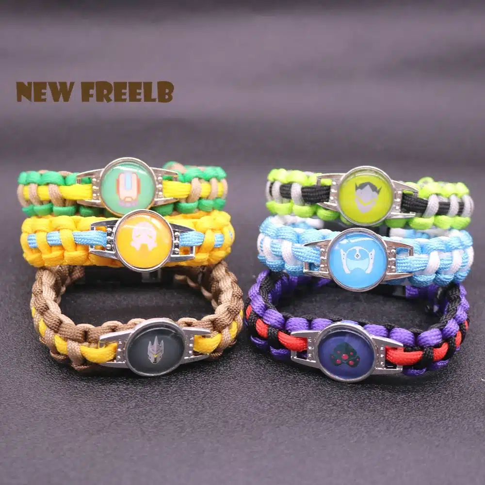 2017 New Arrival OW Paracord Bracelets Hot Game Rope Chain Fashion Handmade Jewelry for Women Men fans High Quality 21
