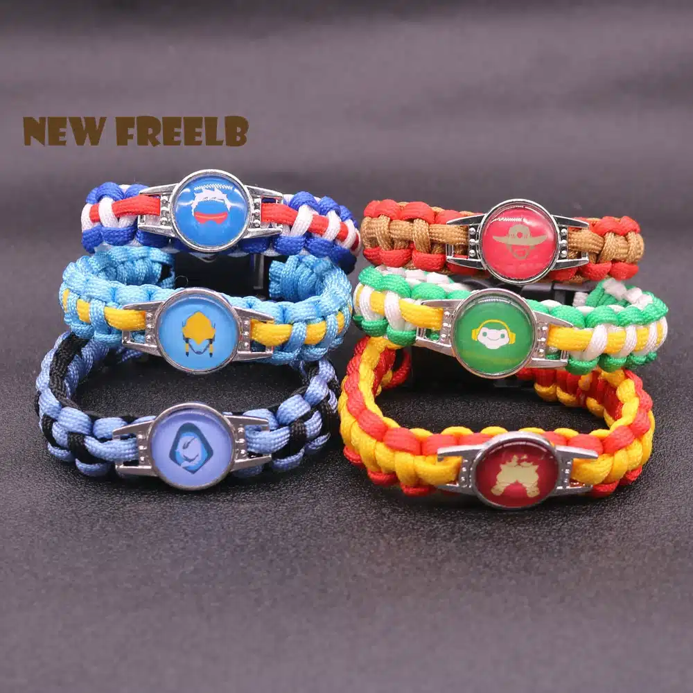 2017 New Arrival OW Paracord Bracelets Hot Game Rope Chain Fashion Handmade Jewelry for Women Men fans High Quality 22