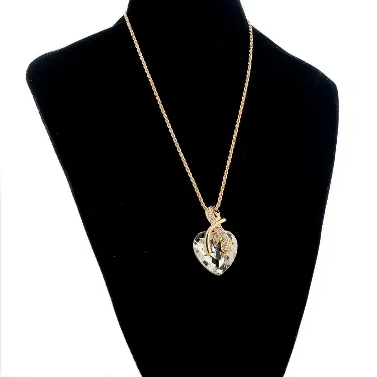 SZELAM 2016 Crystal Heart Necklace Earrings Jewellery Set for Women Bridal Wedding Accessories SET140044 30