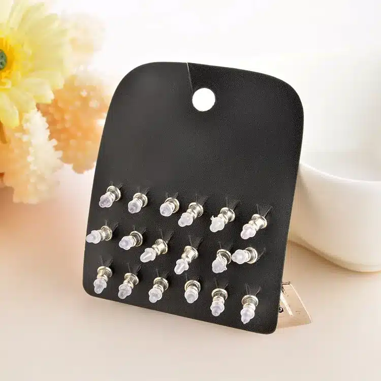 [Marte&Joven] New Style Rhinestone Stud Earring Set For Women Hot-selling Cute Flower Mixed Imitation Pearl Earring Sets 9 Pairs 5