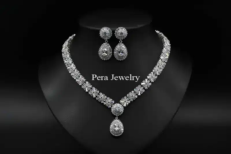 Pera CZ Classic Cubic Zirconia Gold Color Nigerian Wedding African Costume Big Statement Jewelry Set With Red Crystal Stone J060 25