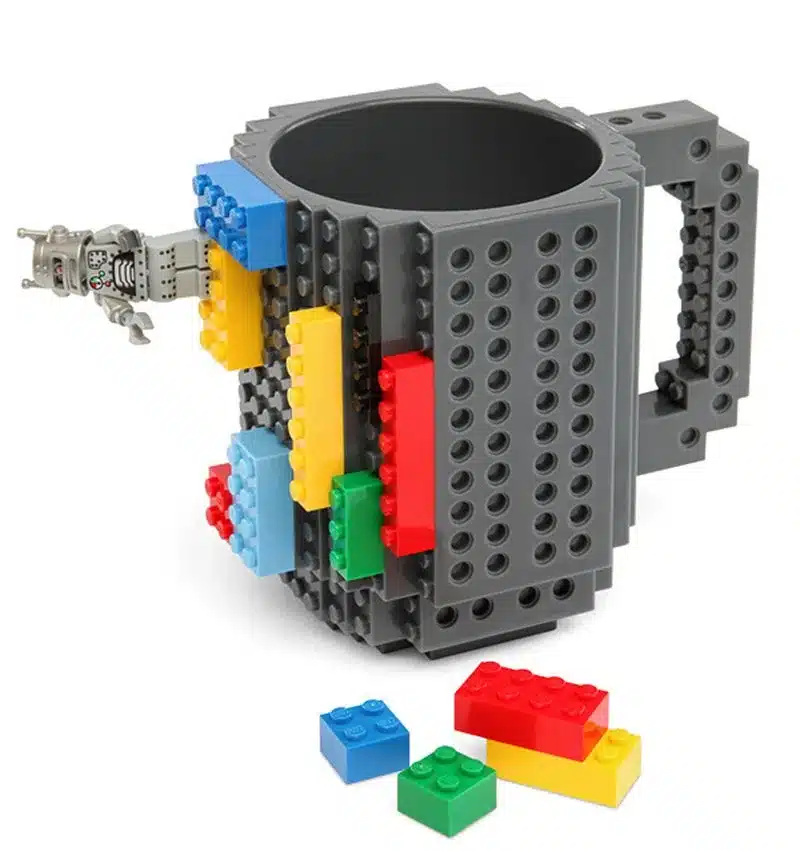 Build-On Brick Mug DIY Bulding Blocks Coffee Mugs 350 ml Creative Drinkware BPA Free Legoe mug Birthday Gifts Tazas 12