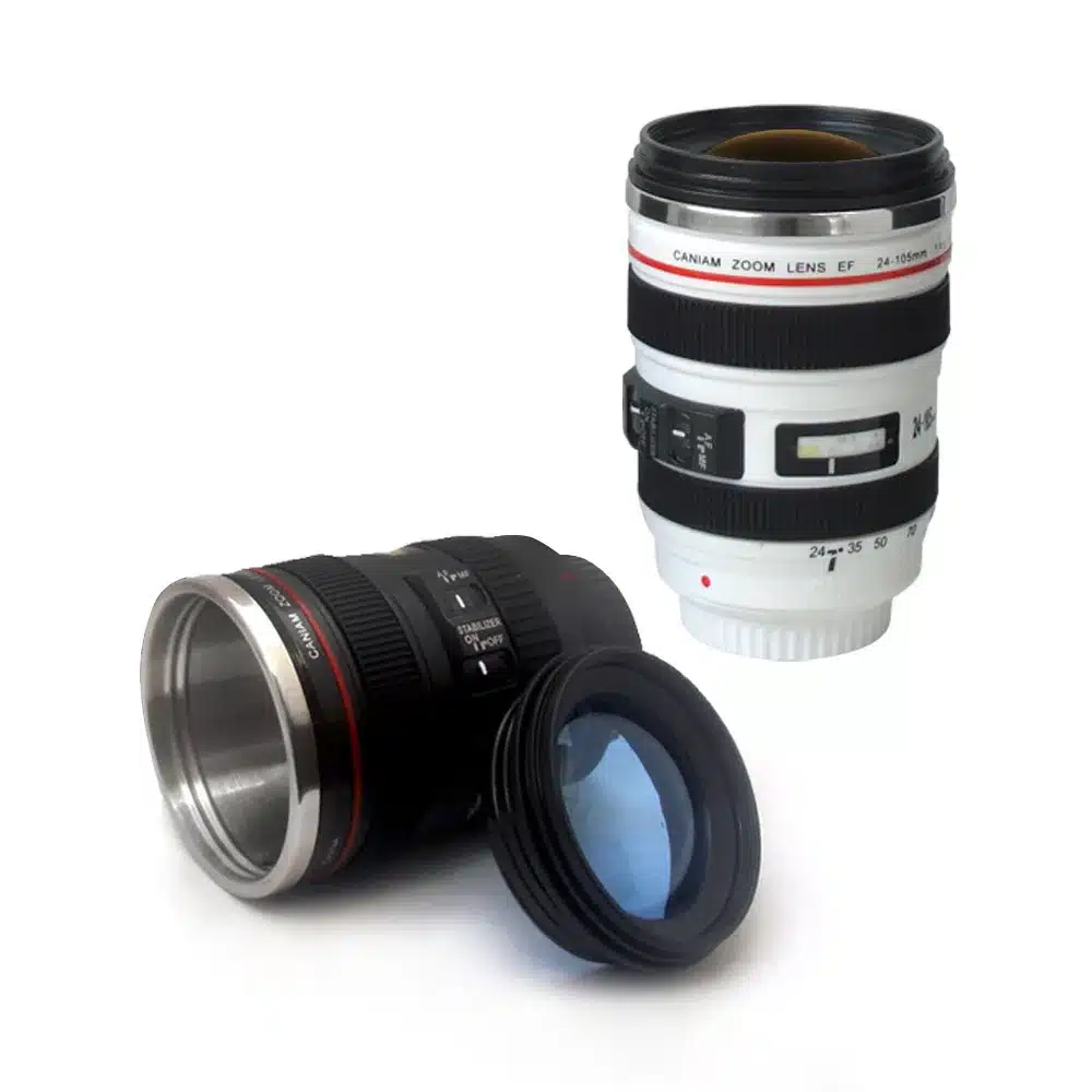 Free shipping coffee mug 24-105mm 1:1 camera lens SIX generation of creative emulation mug (with lid) 12