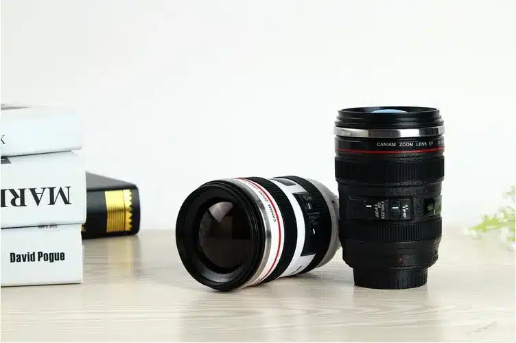 Free shipping coffee mug 24-105mm 1:1 camera lens SIX generation of creative emulation mug (with lid) 15