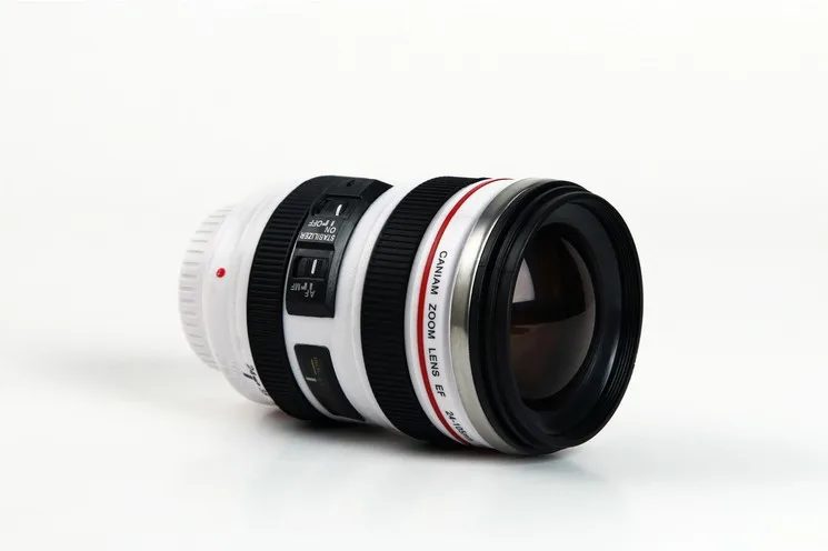 Free shipping coffee mug 24-105mm 1:1 camera lens SIX generation of creative emulation mug (with lid) 18