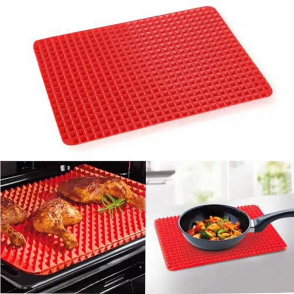 Home Use Red Pyramid Bakeware Pan Nonstick Silicone Baking Mats Pads Moulds Cooking Mat Oven Baking Tray Sheet Kitchen Tools 4