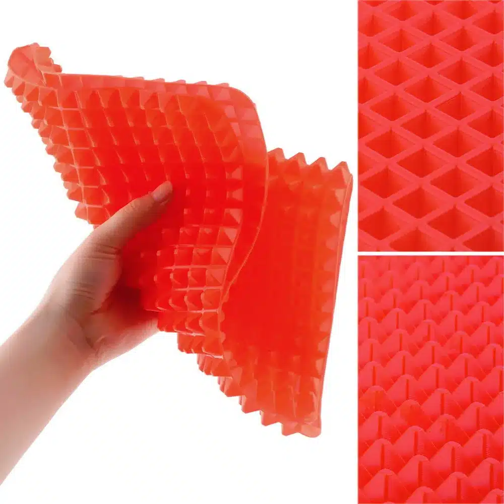 Home Use Red Pyramid Bakeware Pan Nonstick Silicone Baking Mats Pads Moulds Cooking Mat Oven Baking Tray Sheet Kitchen Tools 10