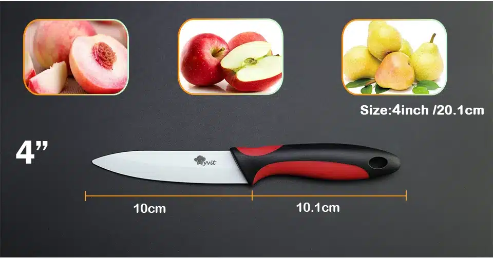 Kitchen Ceramic Knife Cooking set 3" 4" 5" 6" inch + peeler White Blade Paring Fruit Vege Knife Kitchen Knives 8