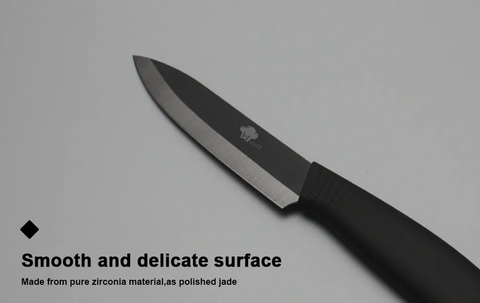 Kitchen Knives Cooking Set Ceramic Knife 3" 4" 5" 6" inch Zirconia Ceramic Black Blade Paring Fruit Vege Cooking Knife 12