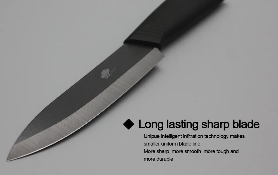 Kitchen Knives Cooking Set Ceramic Knife 3" 4" 5" 6" inch Zirconia Ceramic Black Blade Paring Fruit Vege Cooking Knife 13