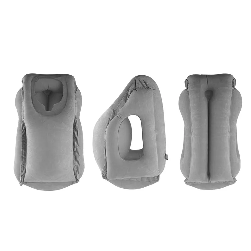 Travel pillowInflatable pillows air soft cushion trip portable innovative products body back support Foldable blow neck pillow 11