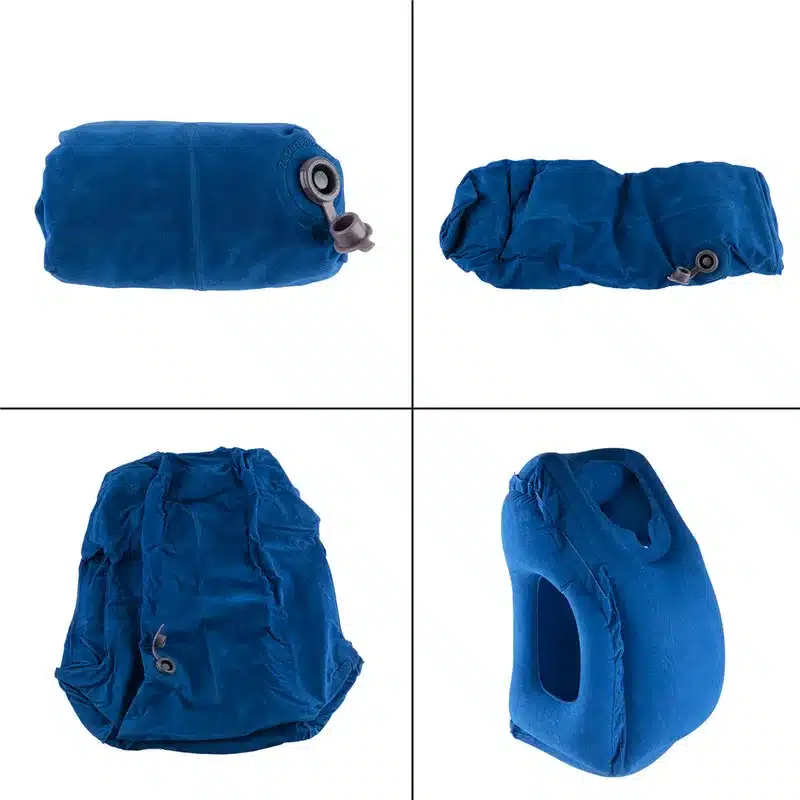 Travel pillowInflatable pillows air soft cushion trip portable innovative products body back support Foldable blow neck pillow 14