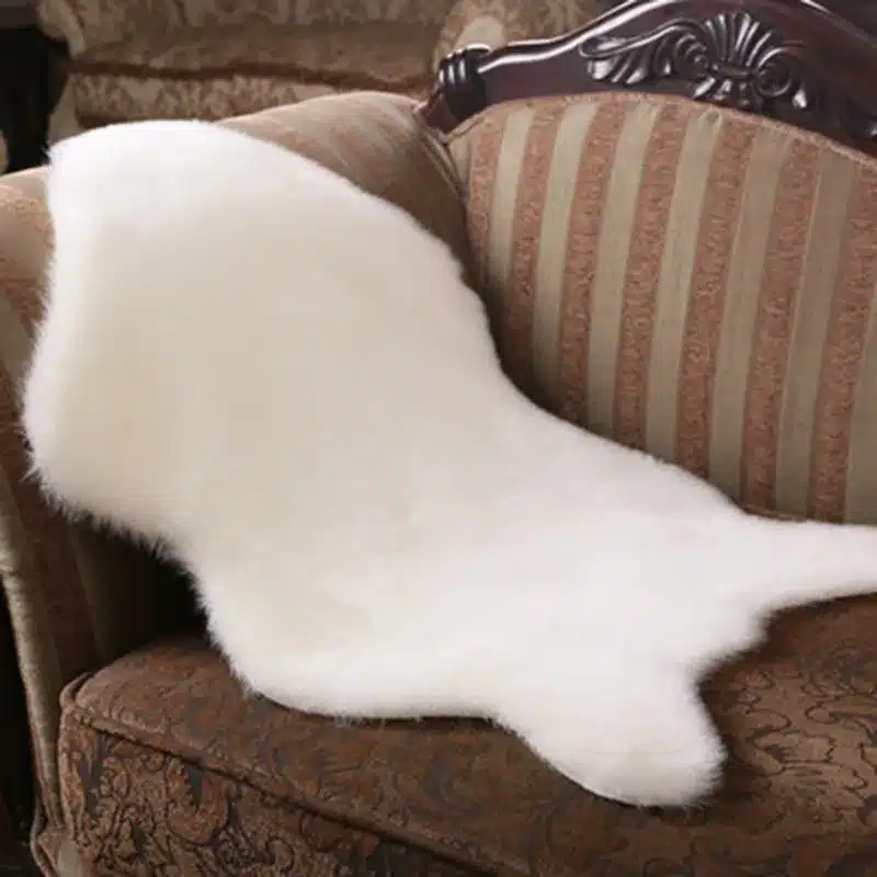60x90cm Artificial Sheepskin Hairy Carpet for Living Room Bedroom Rugs Skin Fur Plain Fluffy Area Rugs Washable Bedroom Faux Mat 6