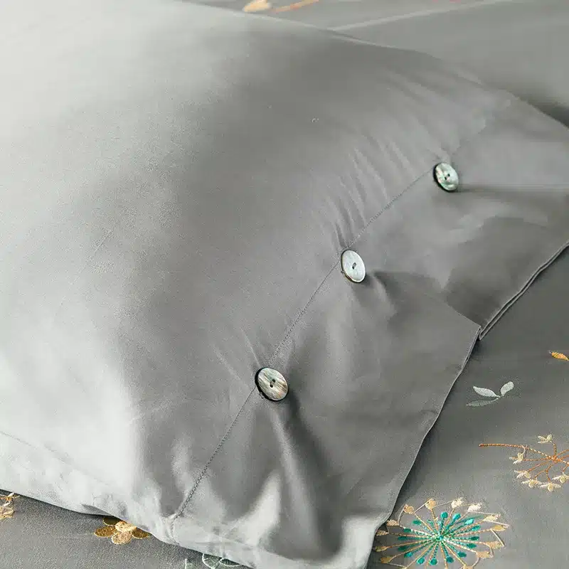 Luxury Tribute Silk Cotton Embroidery Luxury Bedding set Noble Palace Royal Bed set King Queen Size Duvet cover Bedsheet set 23