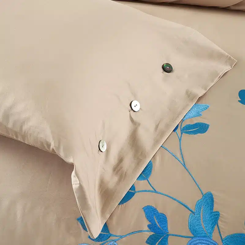 Luxury Tribute Silk Cotton Embroidery Luxury Bedding set Noble Palace Royal Bed set King Queen Size Duvet cover Bedsheet set 39