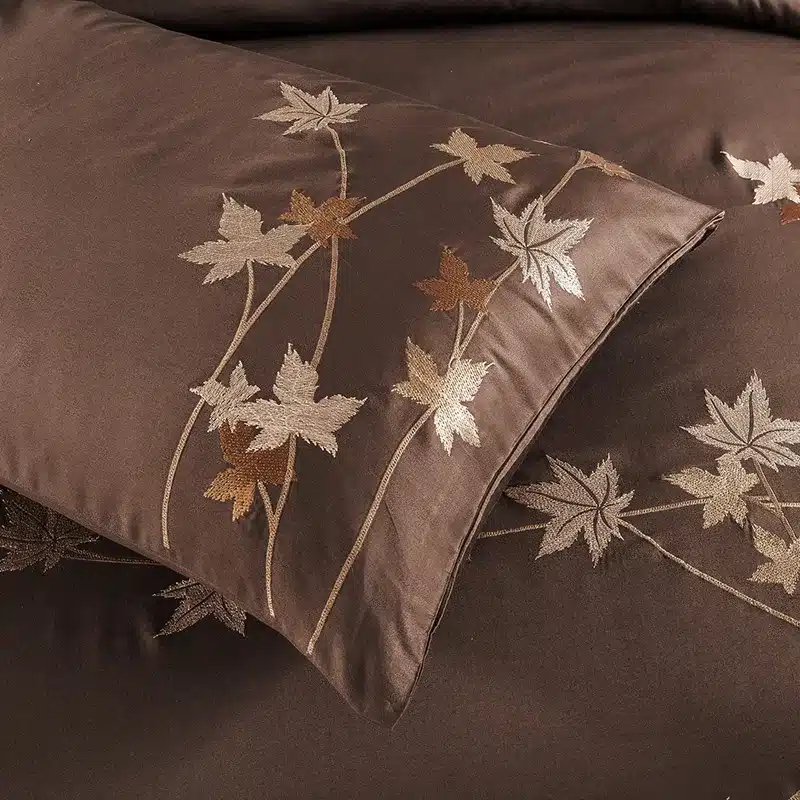 Luxury Tribute Silk Cotton Embroidery Luxury Bedding set Noble Palace Royal Bed set King Queen Size Duvet cover Bedsheet set 82
