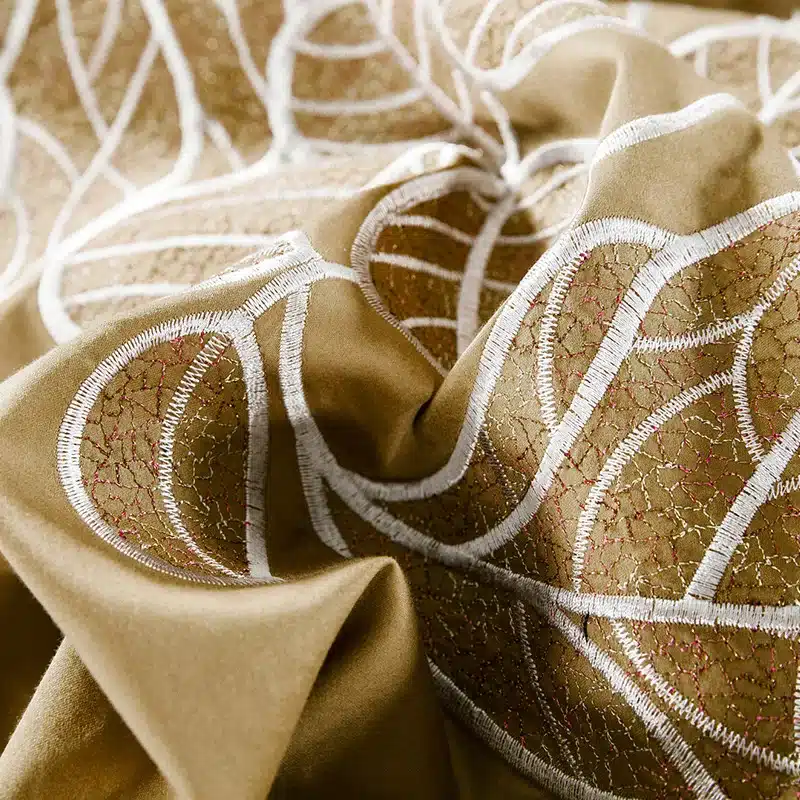 100% Egypt Cotton Coffee Bule Embroidery Luxury Oriental Bedding set King Queen size Bed set Duvet cover Bedsheet Pillowcases 54