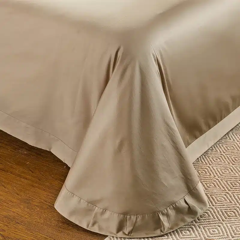 100% Egypt Cotton Coffee Bule Embroidery Luxury Oriental Bedding set King Queen size Bed set Duvet cover Bedsheet Pillowcases 76