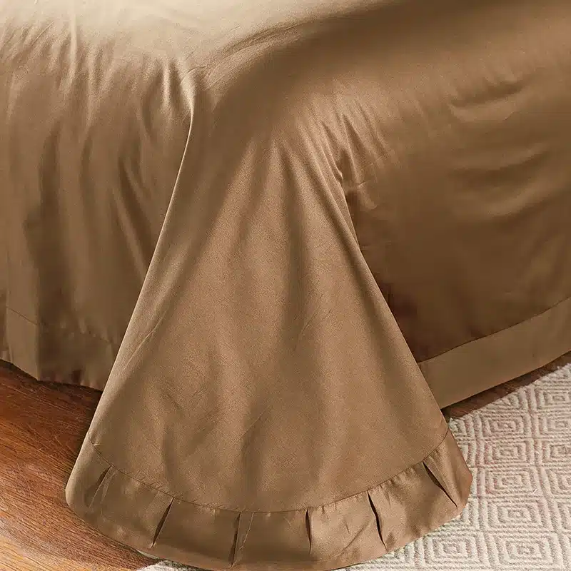 100% Egypt Cotton Coffee Bule Embroidery Luxury Oriental Bedding set King Queen size Bed set Duvet cover Bedsheet Pillowcases 88