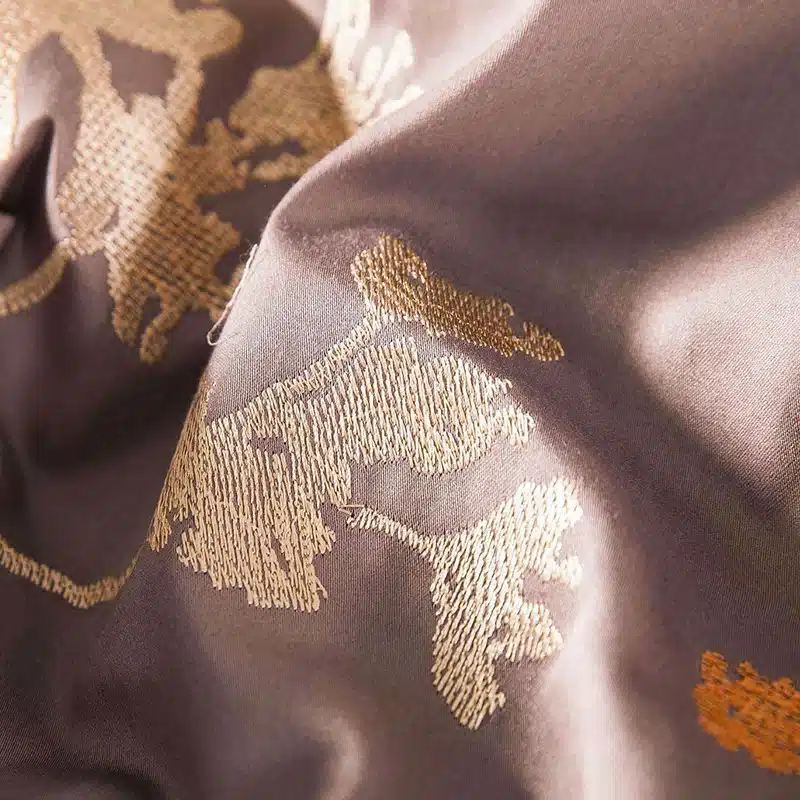 100% Egypt Cotton Coffee Bule Embroidery Luxury Oriental Bedding set King Queen size Bed set Duvet cover Bedsheet Pillowcases 102