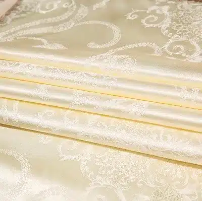 White Silver Color Jacquard Luxury Bedding sets 4/6 Pcs Queen/King size lace cotton Stain Bed set Bed linen Duvet cover pillow 33