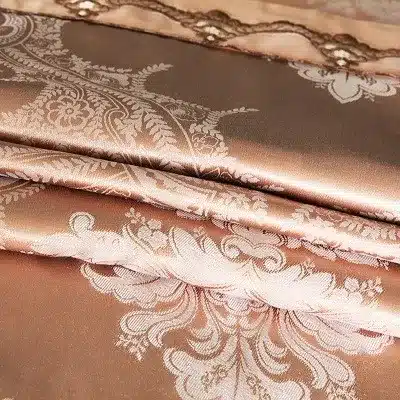 White Silver Color Jacquard Luxury Bedding sets 4/6 Pcs Queen/King size lace cotton Stain Bed set Bed linen Duvet cover pillow 46