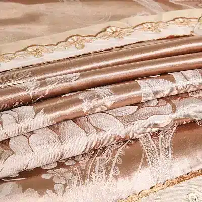 White Silver Color Jacquard Luxury Bedding sets 4/6 Pcs Queen/King size lace cotton Stain Bed set Bed linen Duvet cover pillow 60