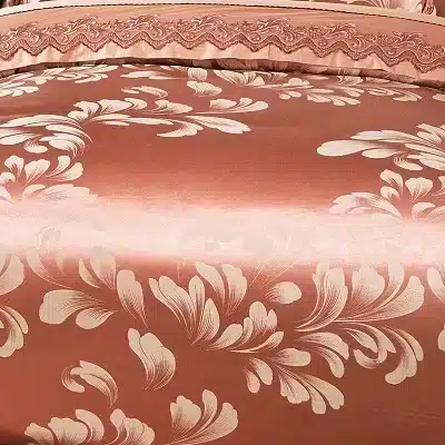 White Silver Color Jacquard Luxury Bedding sets 4/6 Pcs Queen/King size lace cotton Stain Bed set Bed linen Duvet cover pillow 110