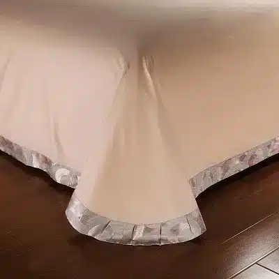 White Silver Color Jacquard Luxury Bedding sets 4/6 Pcs Queen/King size lace cotton Stain Bed set Bed linen Duvet cover pillow 139