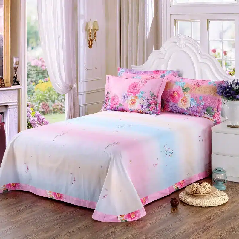 100% cotton bule jacquard floral luxury bedding sets queen king size duvet cover bed sheet set,bed set bed linen pillowcase 22