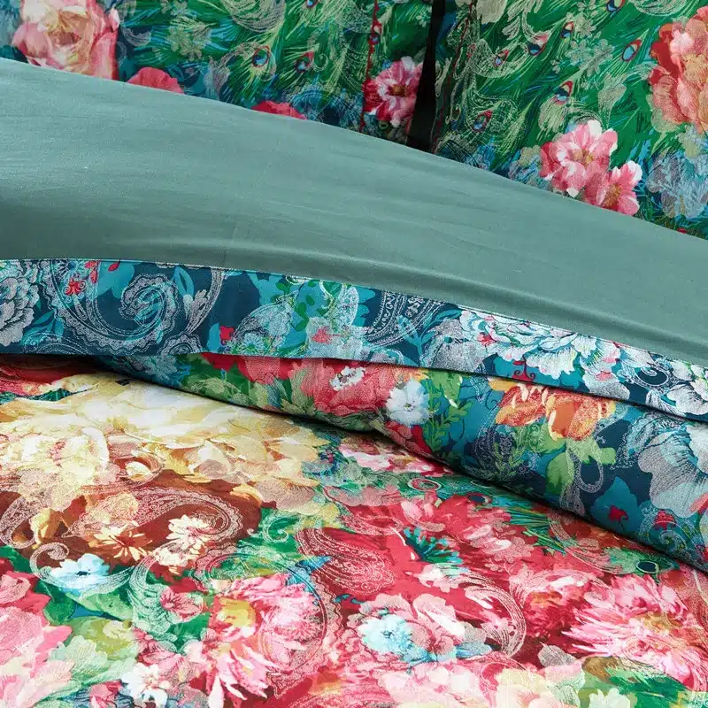 100% cotton bule jacquard floral luxury bedding sets queen king size duvet cover bed sheet set,bed set bed linen pillowcase 31