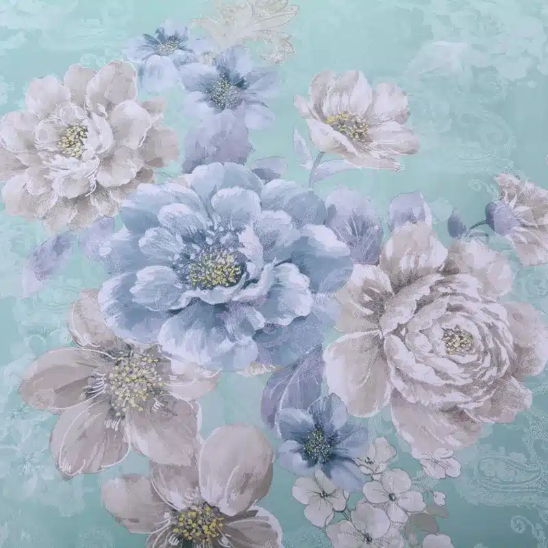 100% cotton bule jacquard floral luxury bedding sets queen king size duvet cover bed sheet set,bed set bed linen pillowcase 50