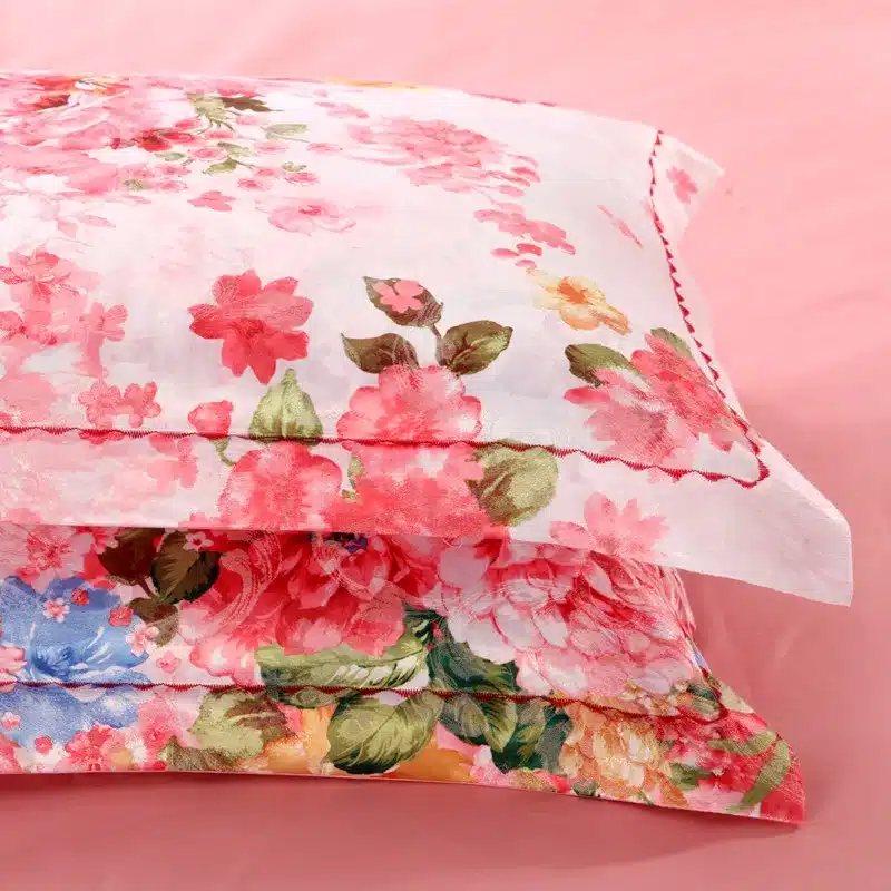 100% cotton bule jacquard floral luxury bedding sets queen king size duvet cover bed sheet set,bed set bed linen pillowcase 72