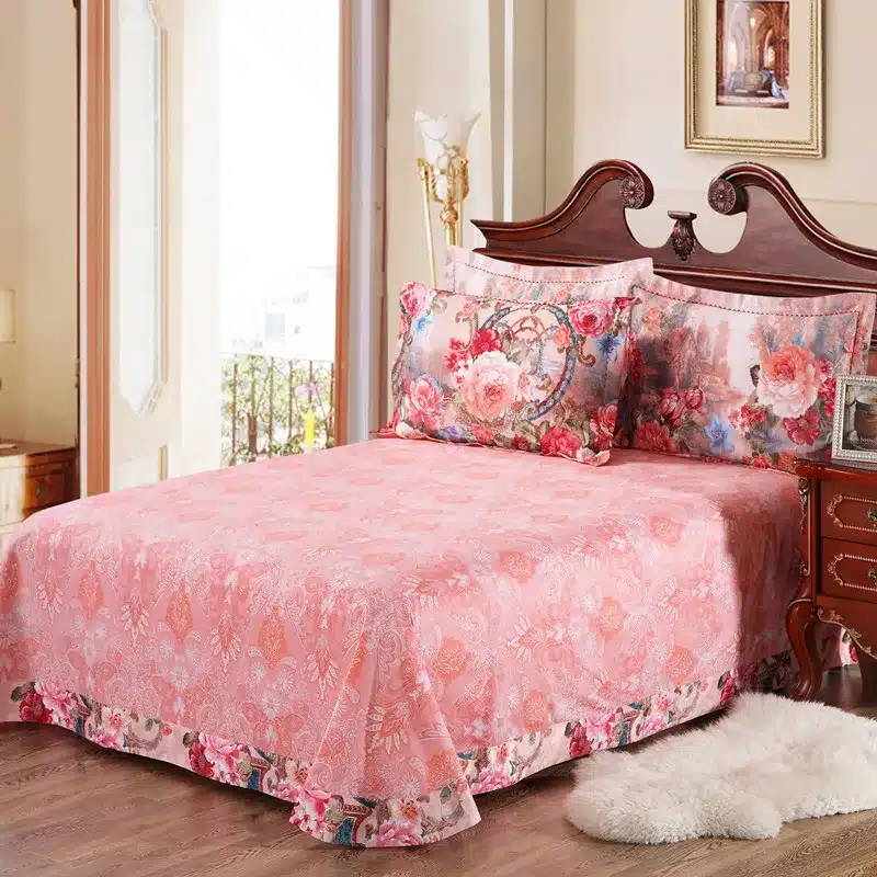 100% cotton bule jacquard floral luxury bedding sets queen king size duvet cover bed sheet set,bed set bed linen pillowcase 99